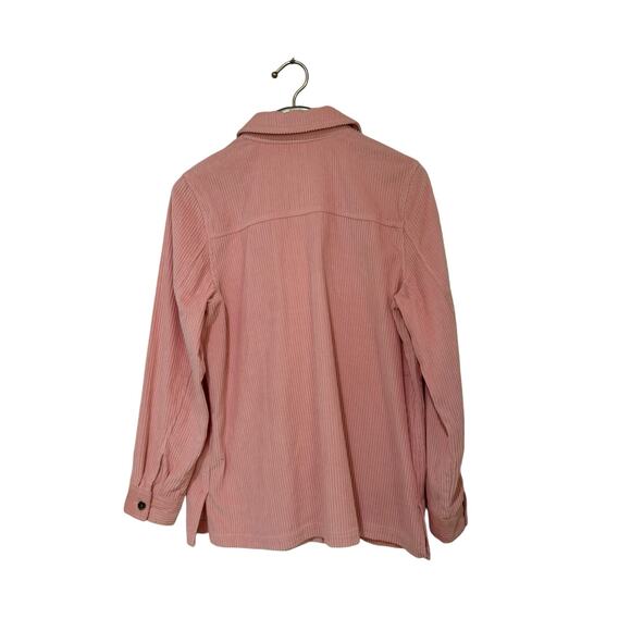 Appleseed's Pink Corduroy Shirt Jacket Shacket L - Picture 3 of 3